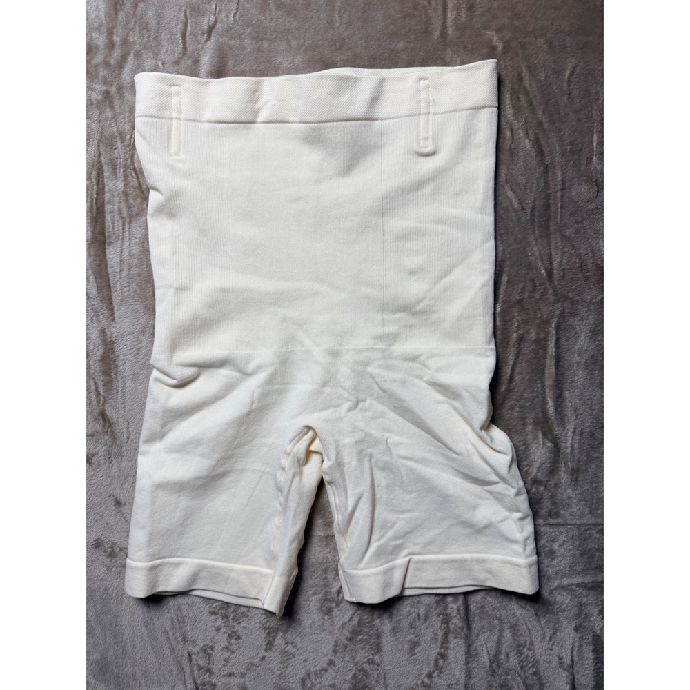 Shapermint‎ Essentials Womens High Waisted Shaper Shorts Cream XS/S Basics